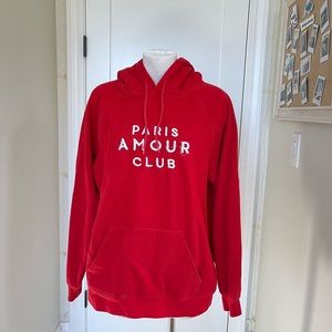 Oversized Red Forever21 Hoodie